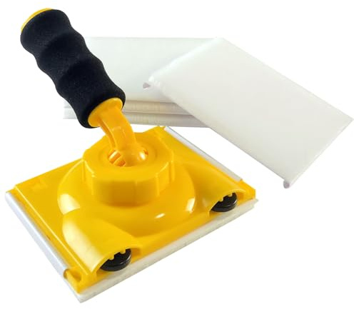 BANCOO RSL43 Professional Paint Edge Trimmer with 4 Replaceable Pads | Paint Edger | Refillable Paint Pad Applicator | Corner Wall & Ceiling Interior Painting Edging Tool