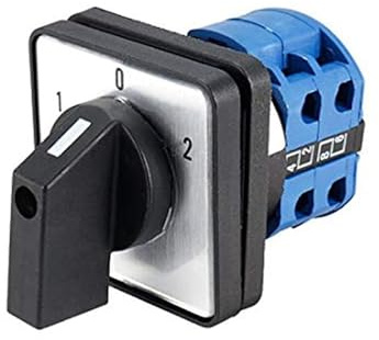 Awwertse Interruptor de Conmutación LW26-25, 3 Posiciones, 8 Terminales, de Leva Giratorio Universal, Interruptores de Enclavamiento, 550 V, 25 A