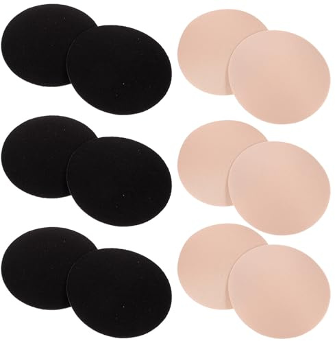 TOKIDNY Coppette Assorbilatte Riutilizzabili in Cotone Morbido 6 Paia per Allattamento, Antiscivolo e Traspiranti, Protezione Invisibile per Donne e Mamme