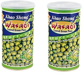 Khao Shong - Geröstete Wasabi Erbsen - Scharf - Lecker, 2er Pack (2 x 280 g)