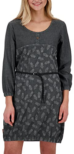 ALIFE and Kickin DojaAK DNM Long Dress Black Denim M