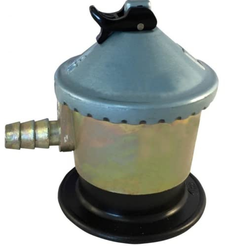 EL ALMACEN DEL PROFESIONAL Regulador de Gas doméstico para bombona de Gas Naranja Butano Cumple normativa UNE-EN12864. Caudal 2,5kg/h, Regula 30g/cm2. Presión Nominal 29mbar. 35mm. Fácil de Instalar