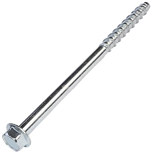 AERZETIX - C57366 - Satz von 5 Betonschrauben mit sechskantkopf mit flansch Ø10x160 mm - direkte befestigung ohne dübel - für sechskantschlüssel 13 mm - aus stahl - für renovierung konstruktion