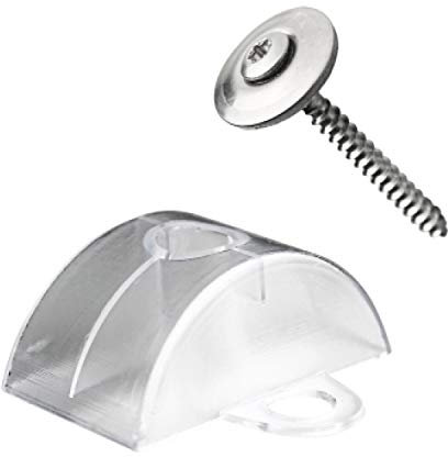 KAISER plastic® 10er Set Abstandhalter & Spenglerschrauben für Sinusplatten 76/18 – V2A 4,5 x 45 mm Torx TX20, 20 mm Dichtring – UV-stabile Abstandhalter – Made in Germany