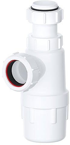 SPARES2GO Telescopic Waste Bottle Trap Bathroom Kitchen Sink Basin Urinal Bidet Seal Kit (40mm 1.5)