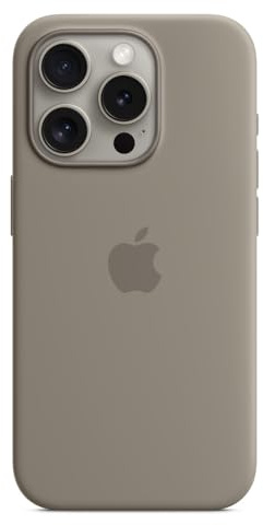Apple iPhone 15 Pro Silikon Case mit MagSafe – Tonbraun ​​​​​​​