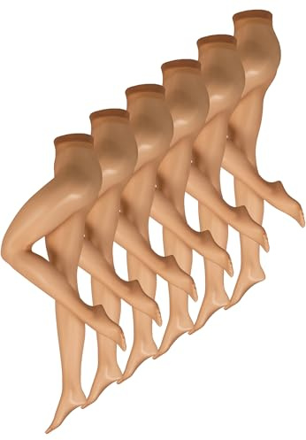 Nur Die Damen Strumpfhose 3er 6er 9er Pack Feinstrumpfhose Nylon Seide Warm und Transparent Blickdicht ohne Laufmaschen Große Größen leicht flauschig