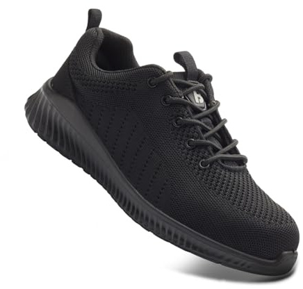 Blackrock Flow Steel Toe Cap Trainers, Safety Shoes For Men Women Unisex, Chef & Kitchen Staff, Work & Utility Footwear, UK Certified PPE, Lightweight, Composite Metal-Free Midsole, Size 6 / EU 39