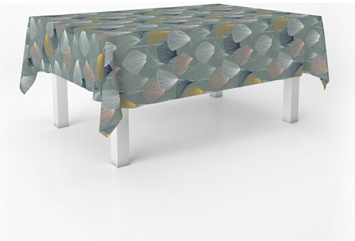 ECOMMERC3 Fleckabweisende Tischdecke für rechteckigen Tisch, Größe 180x140 cm | Schmutzabweisende Tischdecke, extra weich und wasserdicht, DUERO BLAU