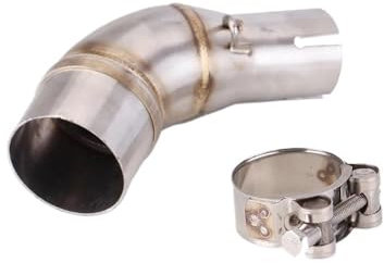 TUHBCX Motorräder Auspuffanlage Auspuffrohr Mittelglied Slip-On-Escape-Schalldämpfer Für YZF-R3 R25 Für MT-03 2015 2016 2017 2018 2019 2020 2021 2022 Motorradzubehör Schalldämpfer(09)