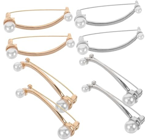 COLLBATH 8stücke Teiliges Perlen Broschen Sicherheitsnadel Für Kleidung Abnehmbare Anstecknadeln Für Kleider Pullover Schals Und Stilvolle Clips Für Formelle Und Anlässe