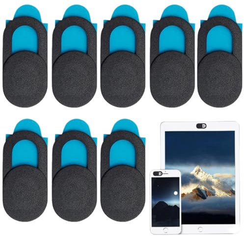 8 Stück Webcam Abdeckung, Kamera Cover Folie Ultradünn Cover Kamera Laptop Webcam Slide Cover Webcam Schutz,Webcam Cover Für Computer,Handy,Tablet,Laptops,Schutz Ihrer Privatsphäre(Schwarz)