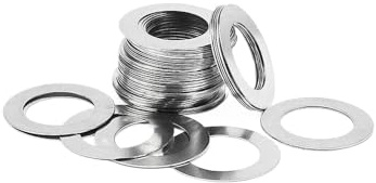 Anneaux de cale et anneaux de support en acier inoxydable ss304 m3 m4 m5 m6 m8 m10 m12-m22 (100,M5 x 10mm x 0.2mm)