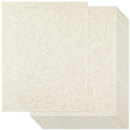 Epakh 300 Pcs Old Age Parchment Paper 8.5 x 11 Inch Standard Letter Vintage Colored Old Parchment Semblance Double Side Printing Paper (Light Gray)