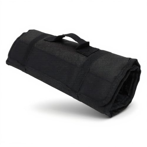 Jectse Borsa per Coltelli da Chef, 20 Scomparti per Coltelli e Utensili da, Borse per Coltelli in Tela (Coltelli Non inclusi), 57x35,5 Cm (BLACK)