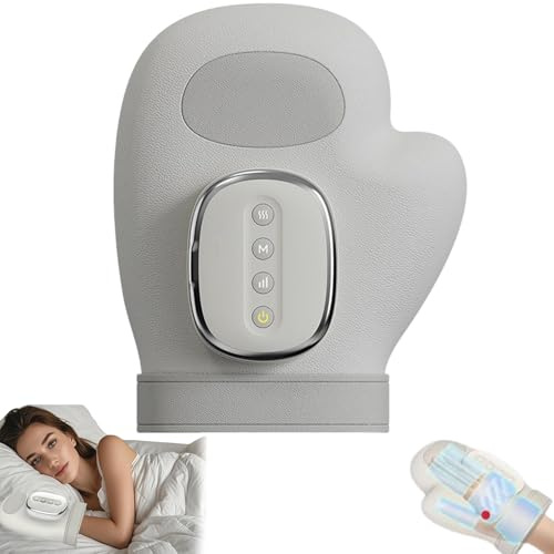 Massage Hand Elektrisch,handmassagegerät,hand Massager with Heat and Compression,handmassiergerät Für Arthritis Und Karpaltunnelsyndrom,5 Levels Adjustable,Gifts for Women and Men-A
