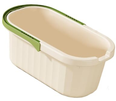 KiBcsLic Cubo para Fregona de Limpieza, Cesta para Ropa, Contenedor de Almacenamiento, para Lavado de Autos para Jardinería, Verde Pequeño, Individual
