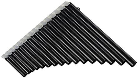Generic Chinese Pan Flute ABS Panpipes Easy-to-Play Key G-A2 Woodwind Instrument with Carry Bag for Convenient Storage and Transport Orange (Black)