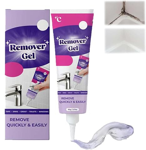 Mould Remover Gel, Mold Remover Gel, Wall Mold Remover, Powerful Cleaning Gel, Highly Effective in Penetration, Not Damage The Surface, for Bathroom & Kitchen Tile Gaps, Walls & Grout (1PC)