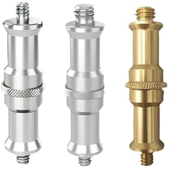 Tornillo de conversión de fotografía de 1/4 a y 3/8 a soporte de lámpara de Flash soporte de transmisión en vivo tuerca de instalación for trípode(1 4M to 3 8M)
