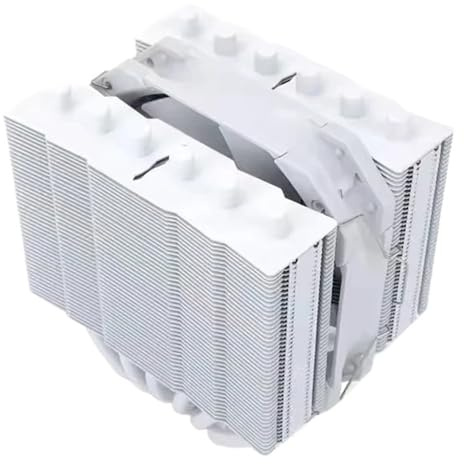 Compatible con Silver Soul 135 enfriador de aire de CPU de doble torre 6 tubos de calor AGHP ventilador de refrigeración de 135mm(SS135 WHITE)