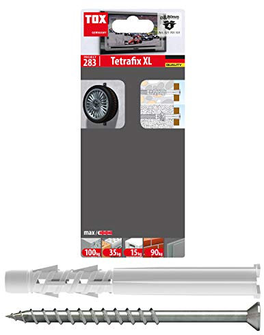 TOX Tassello universale Tetrafix XL 8x80 mm + vite, 4 pz, 021701101