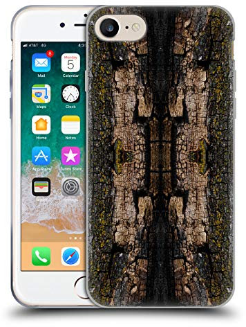 Head Case Designs sous Licence Officielle PLdesign Brown Bark Wood and Rust Prints Coque en Gel [Qualité Militaire] Compatible avec Apple iPhone 7/8 / SE 2020 & 2022 Et Compatible avec MagSafe