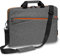 Pedea Laptoptasche Fashion Notebook-Tasche bis 17,3 Zoll (43,9 cm) Umhängetasche mit Schultergurt, grau/orange