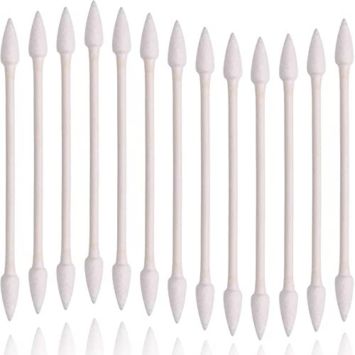Wattestäbchen 800 Stück, doppelte Präzisionsspitzen mit Papierstift, 4 Packungen à 200 Stück (doppelt spitz)