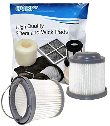 HQRP 2-pack Filter intended for Black & Decker DUSTBUSTER VF90 / 90552433 / N566707 fits PV1225N PVF110 PHV1210 PHV1810 PV1020L PV1420L PV1820L PV1825N PV9625N PV1200AV PD11420L Hand Vacuums