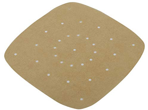 Steamer Paper Greaseproof Paper, Air Fryer Parchment Liner Paper Accessories Square Bamboo Steamer Paper Sheets for Air Fryer Cooking Steaming(True Color)
