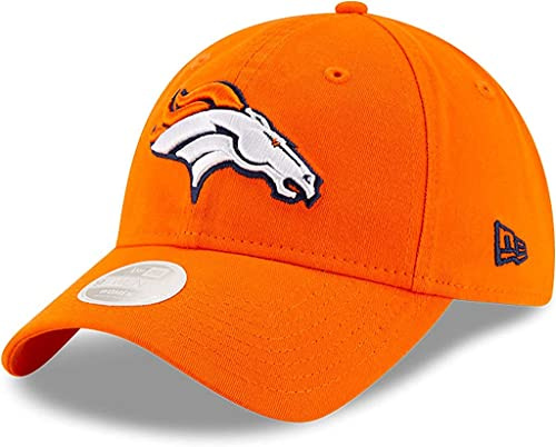 New Era Damen NFL Core Classic 9TWENTY verstellbare Mütze Cap Einheitsgröße, Denver Broncos Orange, Einheitsgröße