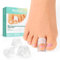 Welnove Hammertoe Corrector - 6 Pack Toe Splints - Soft Gel Toe Straighteners - Realign Bent, Curled, Crooked, Claw, Hammer Toes - Toe Corrector for Men and Women,3 Different Size(Transparency)