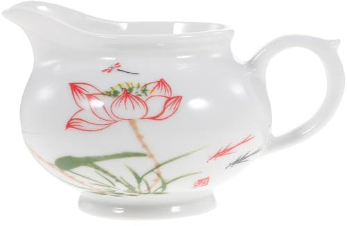 BESTonZON Sauciere Soßenboot mit Griff Porzellansauce für Salatverriegelungen Milchcreme Porzellan Sauciere Porzellan