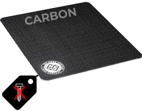 HS | Carbon Motorrad Kennzeichenplatte, Deutschland 175 x 195 mm