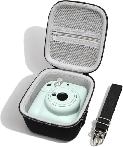 XANAD Hard Camera Case for Instax Mini 13/12/11/41/40/ EVO | Shockproof Protective Cover, Scratch Resistant Camera Storage Bag with Shoulder Strap