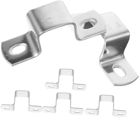 UKCOCO Colliers de Serrage U Clips Robustes Lot de 6 en Acier Inoxydable Argenté Design Léger et Stabilité pour Tuyaux pour Pipelines Chimiques et Transport D'eau
