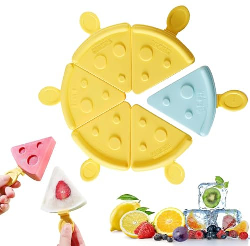 FePen Stampo per ghiaccio impilabile, 6 pezzi, stampo per ghiaccio creativo a forma di formaggio, stampi per ghiaccio riutilizzabili (blu)