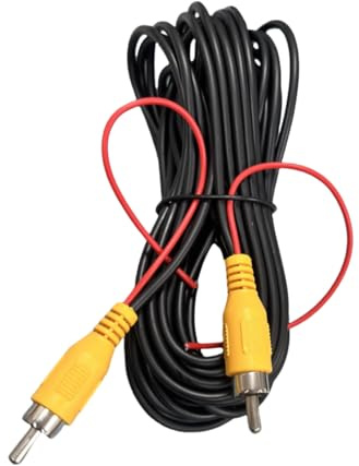10M RCA Video Kabel für Rückfahrkamera, Auto Rückfahrkamera Verlängerungskabel Cinch Stecker Videokabel mit Trigger Kabel Plug and Play Stecker zu Stecker