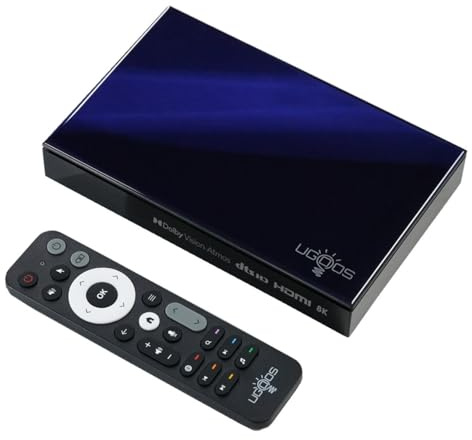 Ugoos SK1 8K UHD TV Box Amlogic S928X-K Android 11.0 LPDDR4 8GB RAM 128GB ROM WiFi6 1000M BT5.2 USB3.0 Support AV1 H.265 8K 60fps VP9 HDR Box, Navy Blue