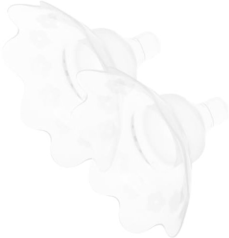 COOPHYA Stillhütchen Stillschild 2 Stück Transparent Schutzhülle für Stillen Variablem Design zu Schnellen Milchfluss Hautfreundlich Bequem für Unterwegs Pflegebedarf