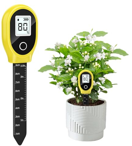 Misuratore di suolo,Misuratore di umidità del suolo per piante Digital Plant misuratore di suolo,Misuratore di terreno con umidificatore per giardinaggio, prato, agricoltura e piante da esterno