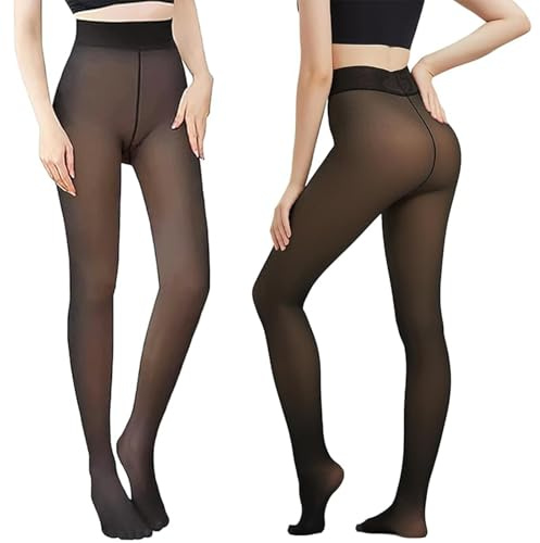 Binnan Polar Collant Femme Collant Thermique Femme Legging Thermique Transparent pour Femme Collants Hiver Chaud Taille Haute Taille Grande Taille