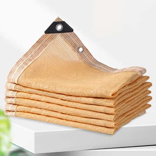 Telo ombreggiante per serra, 6 x 10 m, traspirante, per esterni, per piante, fiori e pollai, rete ombreggiante impermeabile con scudo termico, colore arancione