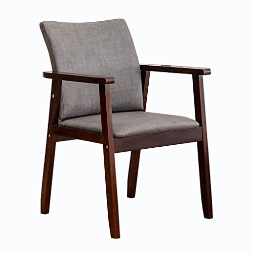 Esszimmerstuhl aus Massivholz, moderner Sessel für Schlafzimmer, Hotel, Lounge und Esszimmer, bequemer und langlebiger Holzstuhl mit Armlehnen (Farbe: C, Größe: C)