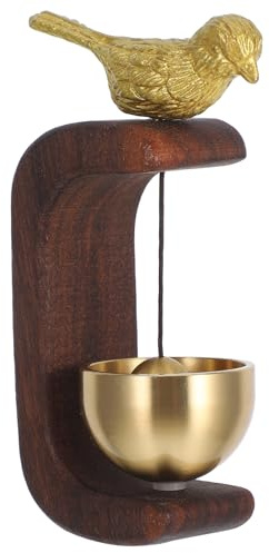 Cabilock Holz Windspiel Türklingel mit Magnetischer Montage Harmonische Naturklänge für Eingang und Büro Künstlerische Türdekoration