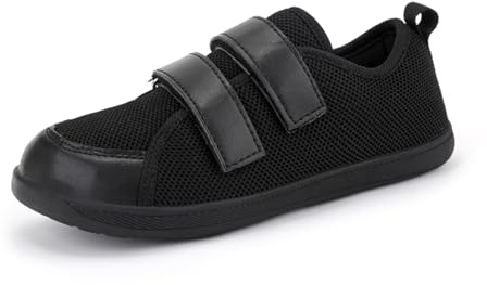 GemChve Scarpe a Piedi Nudi per Bambini Ragazzi e Ragazze Barefoot Scarpe da Passeggio Minimaliste Outdoor Scarpe da Trail Running Scarpe da Interno Black 32 EU