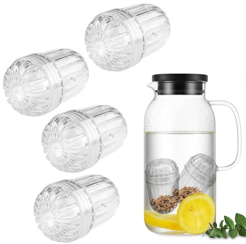 Chaofatchoy 4PCS Water Infuser Insert - Premium Tea Strainers for Loose Tea, Fruit Infuser Balls with Fine Mesh Filter, Universal Fit for Stanley/Hydro Flask Wide Mouth Bottles (BPA-Free Plastic)