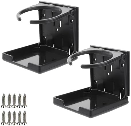 Galenecx 2 Stück Getränkehalter Auto, Universal Verstellbarer klappbar Getränkehalter, Kunststoff Dosenhalter, Flaschenhalter, Becherhalter, Tassenhalter, Kaffeebecherhalter, Cup Holders