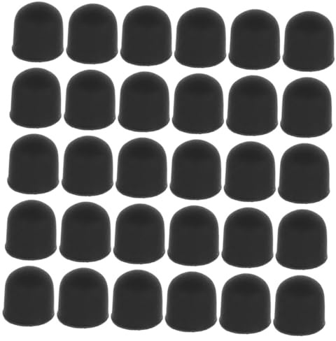 TEHAUX 30Pcs Stylus Rubber Tips Replacement Silicone Nibs for Touchscreen Pens Capable of Multifunctional Use with Suction Cup Design for Tablets and Capacitive Devices